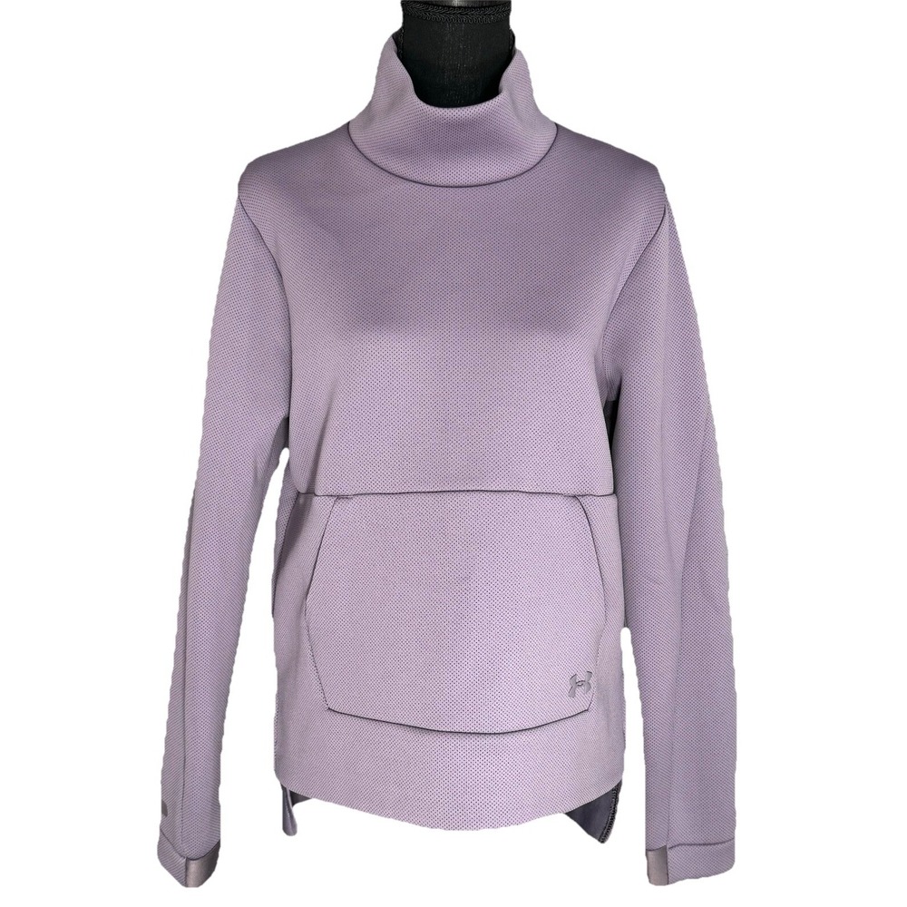 Under Armour Women's Medium Purple Sweatshirt Sweater Turtleneck Long‎ Tail